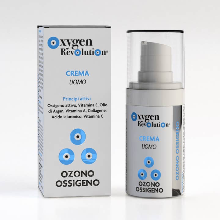 Oxygen Revolution - Wholesale Facial Moisturizer - Men's - Oxygen-Ozone Man Cream - 15ml0