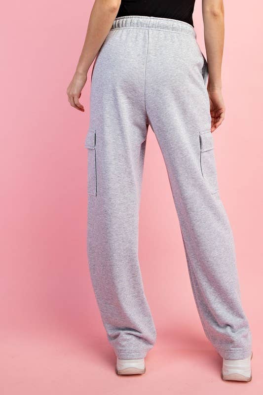 Sunday Morning – wholesale Mjukis- och joggingbyxor – Dam – P206337 RAK FRANSK FROTTÉ CARGO SWEATPANTS10