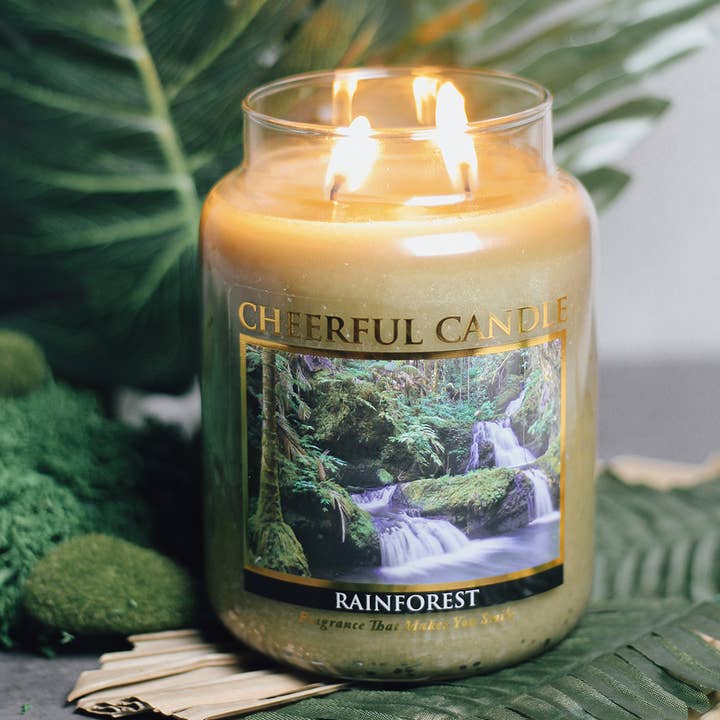 A Cheerful Giver – wholesale Jar/filled candle – Cheerful Candle (24oz.) – Rainforest