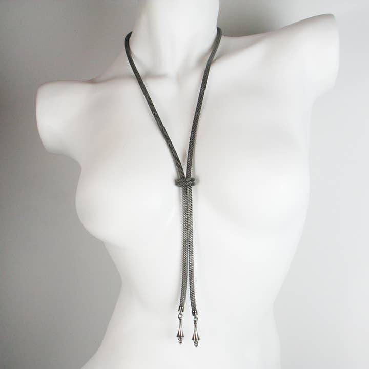 Eenvoudige mesh bolo ketting voor wholesale door Erica Zap Designs