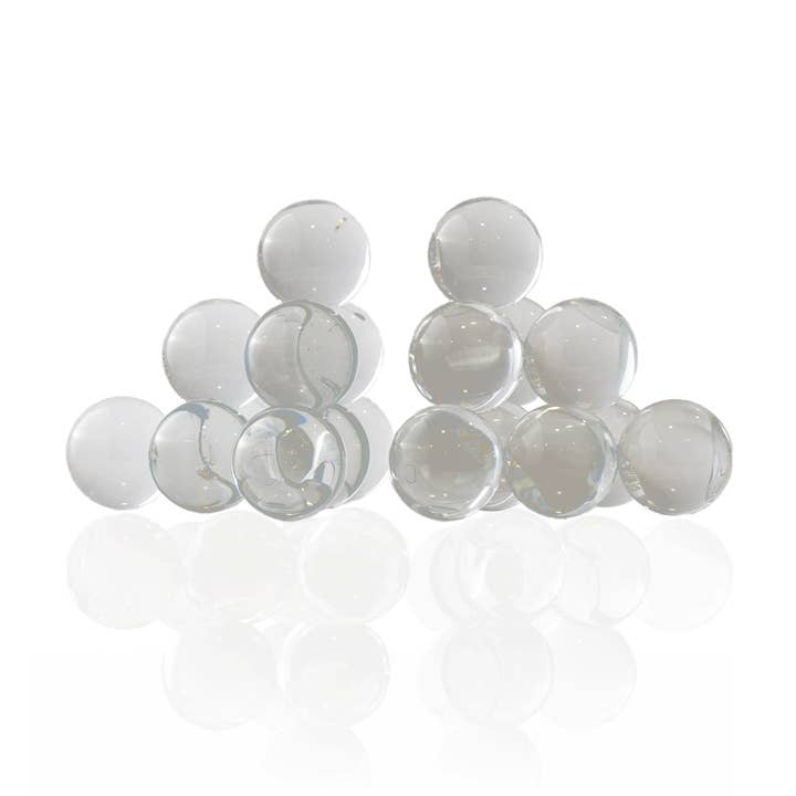 Set di due fermalibri a sfera in cristallo trasparente per la vendita all'ingrosso da parte di MARLETH