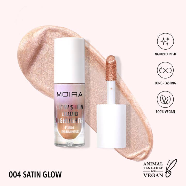 Moira Cosmetics - Wholesale Makeup Highlighter - Glow Show Liquid Highlighter (004, Satin Glow)