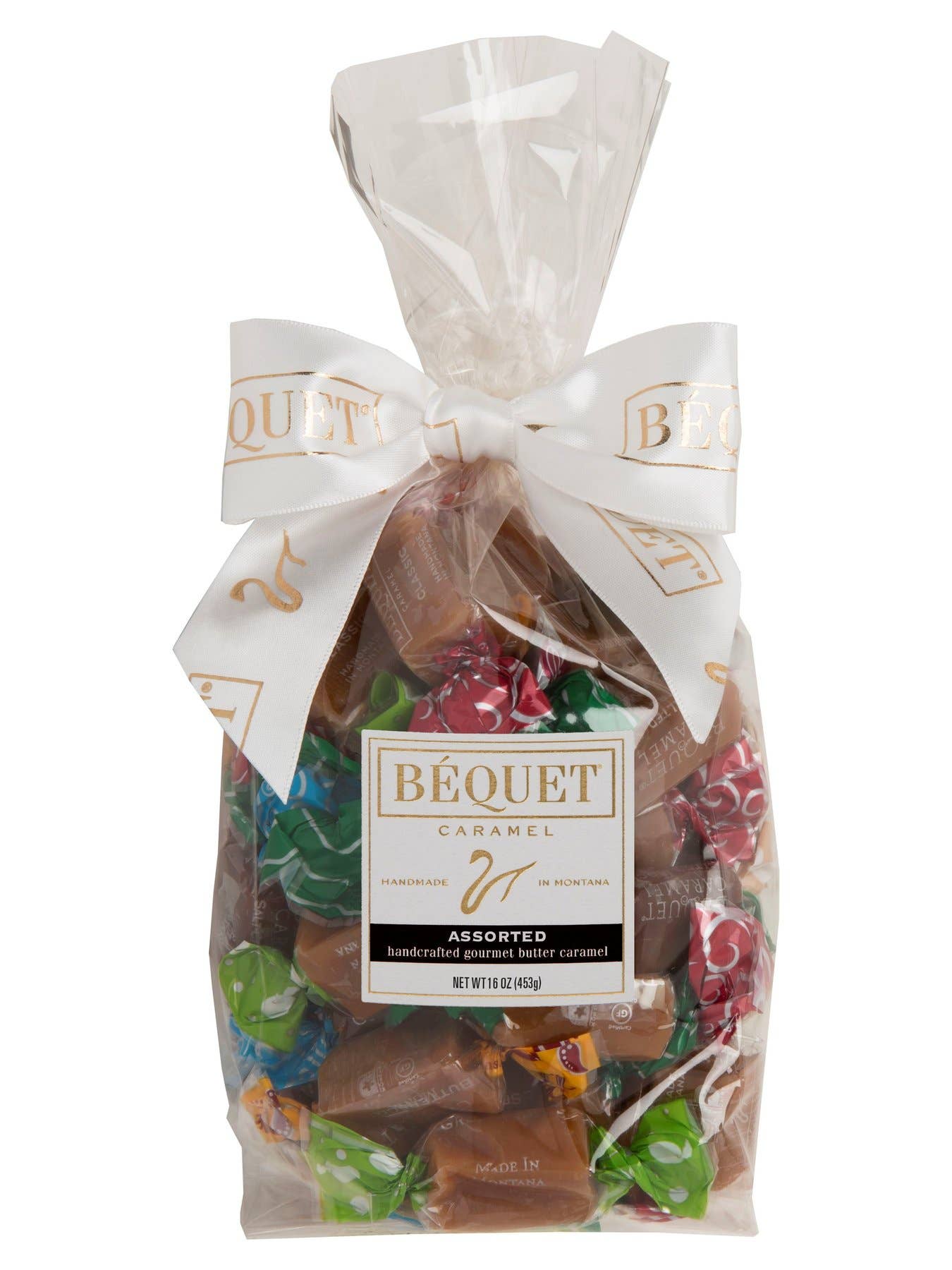 Béquet Confections - Wholesale Caramel - Béquet Gourmet Caramel 16 oz Gift Bag1