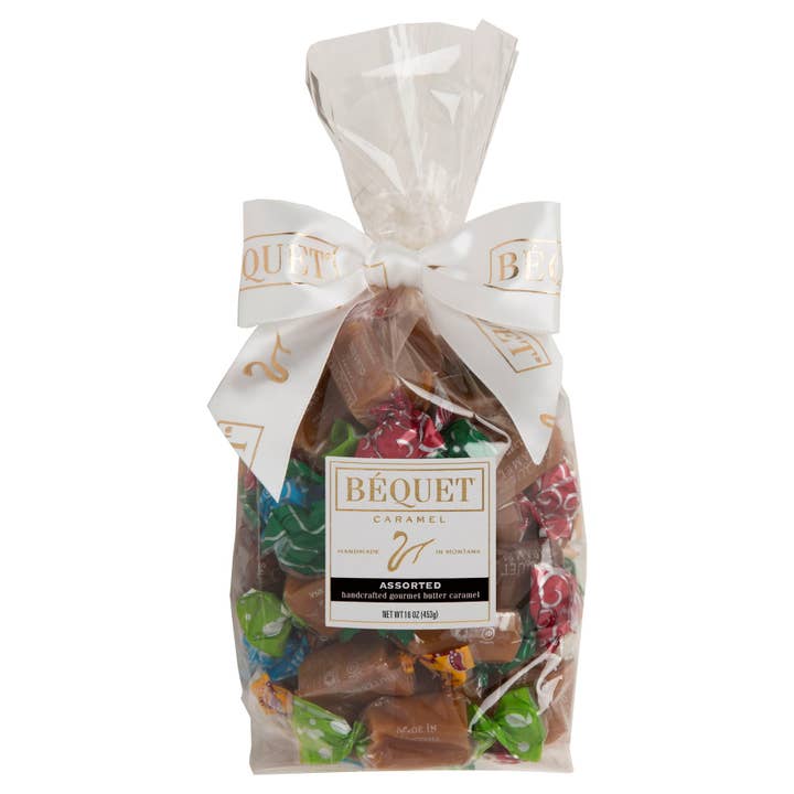 Béquet Confections - Wholesale Caramel - Béquet Gourmet Caramel 16 oz Gift Bag1