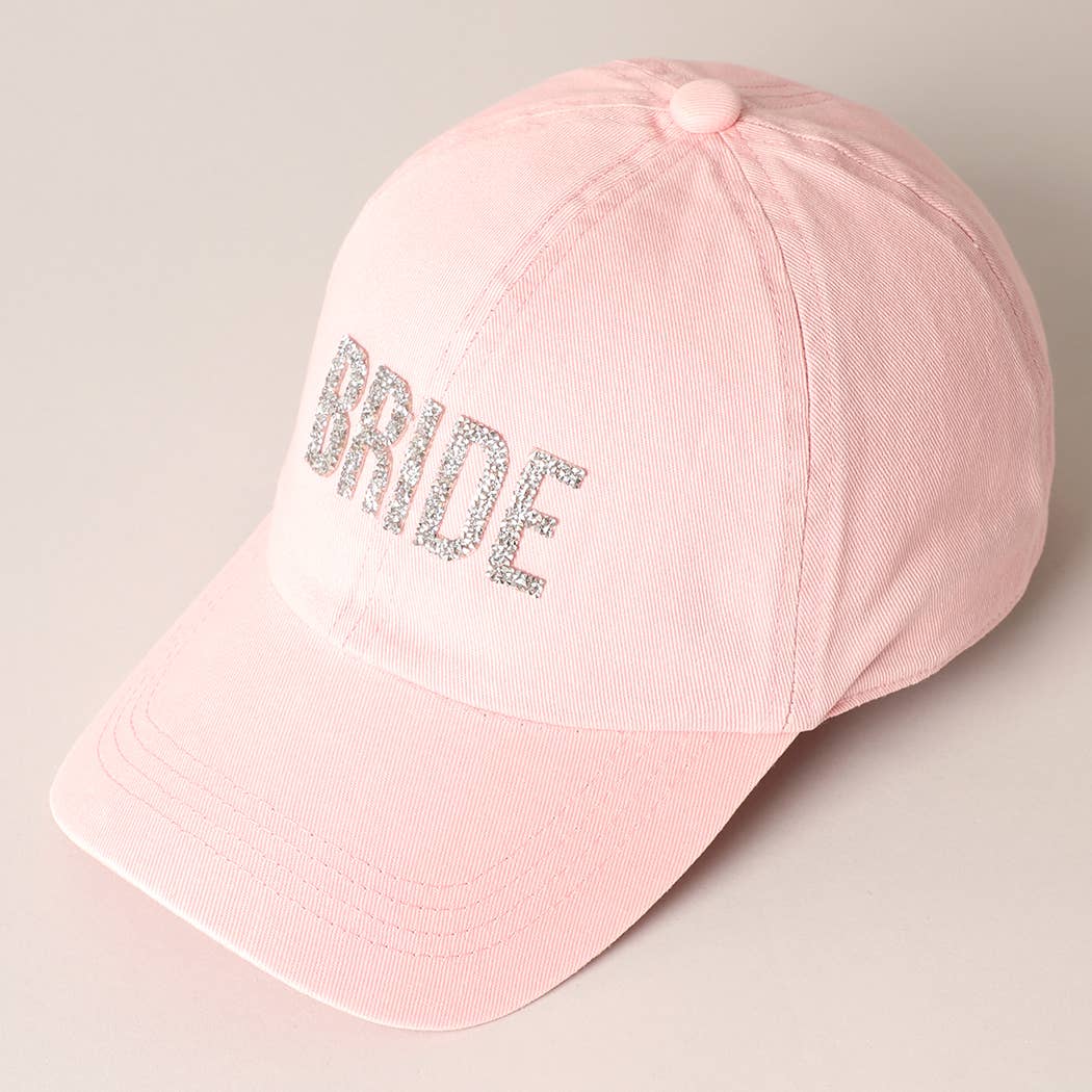 Fashion City - Wholesale Baseball Cap - Women's - Bride Glitter Letter Patch Baseball Cap9