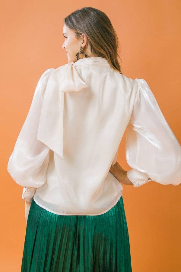 CREAM A organza top  for wholesale on Faire4