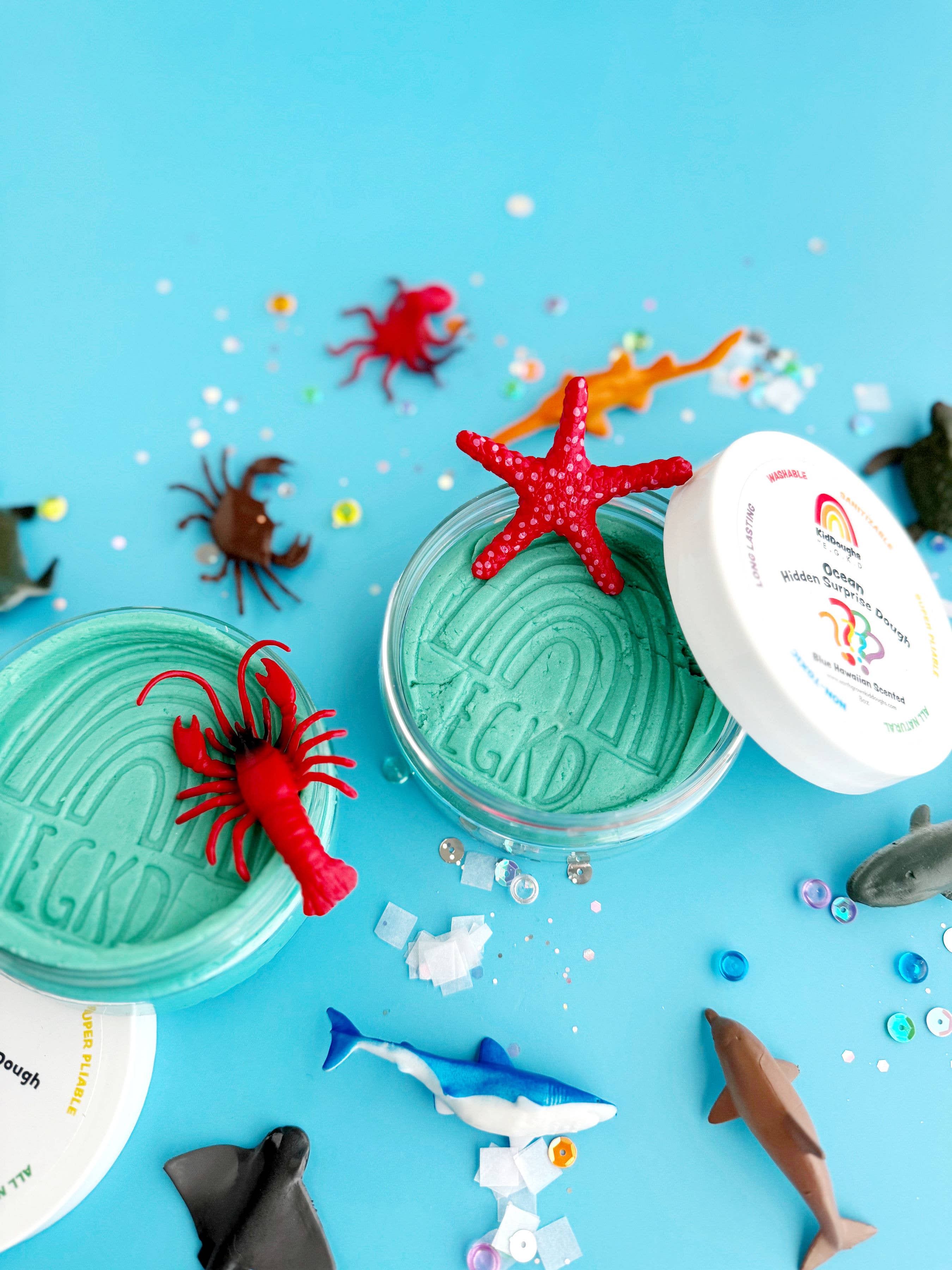 Earth Grown KidDoughs (KidDoughs by EGKD) – Großhandel Spielzeugset – Kinder – Ozean Versteckte Überraschung KidDough - 113 g1