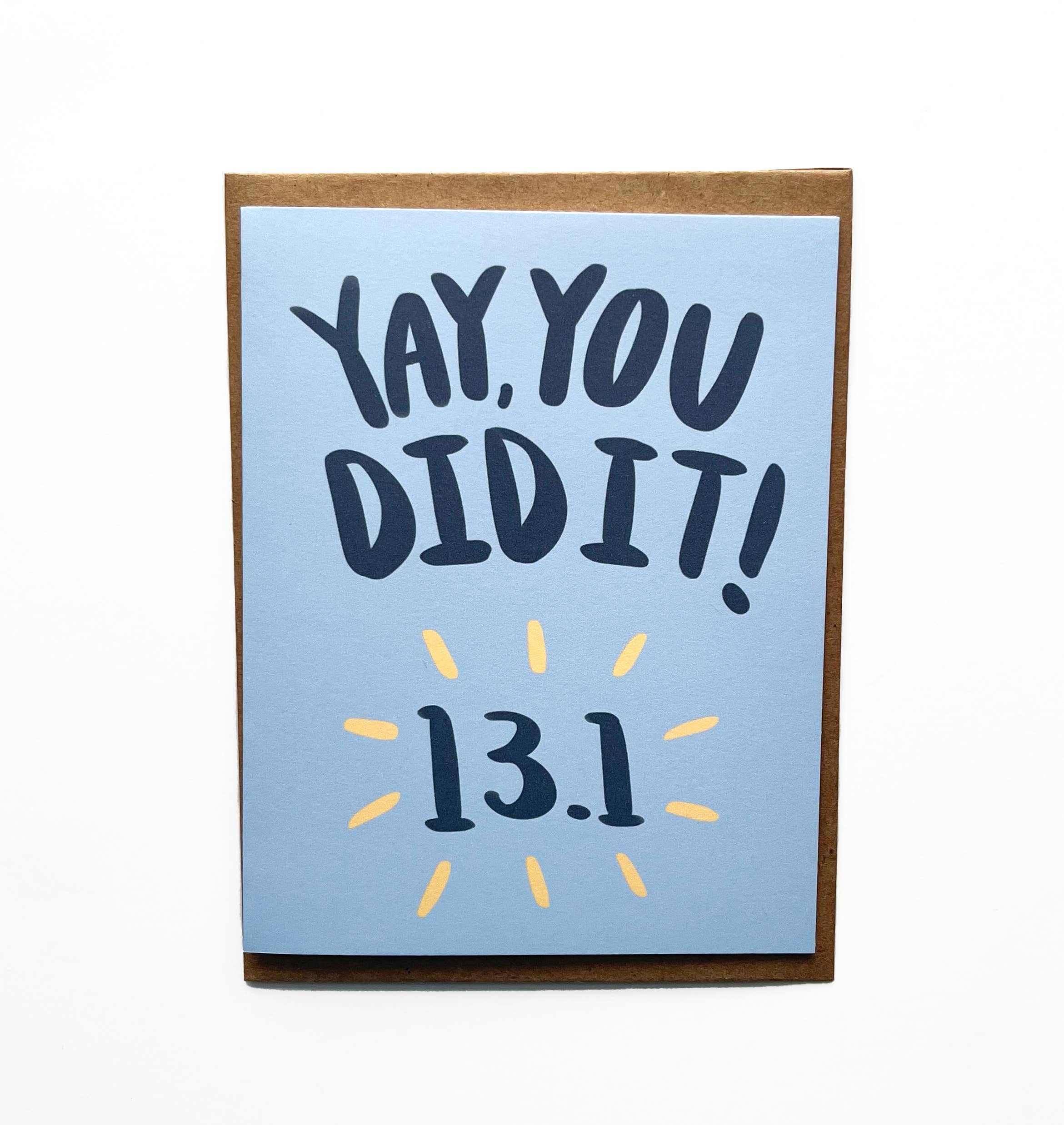 Keegsie Running - Wholesale Congratulations Card - You Did it Half Marathon Card