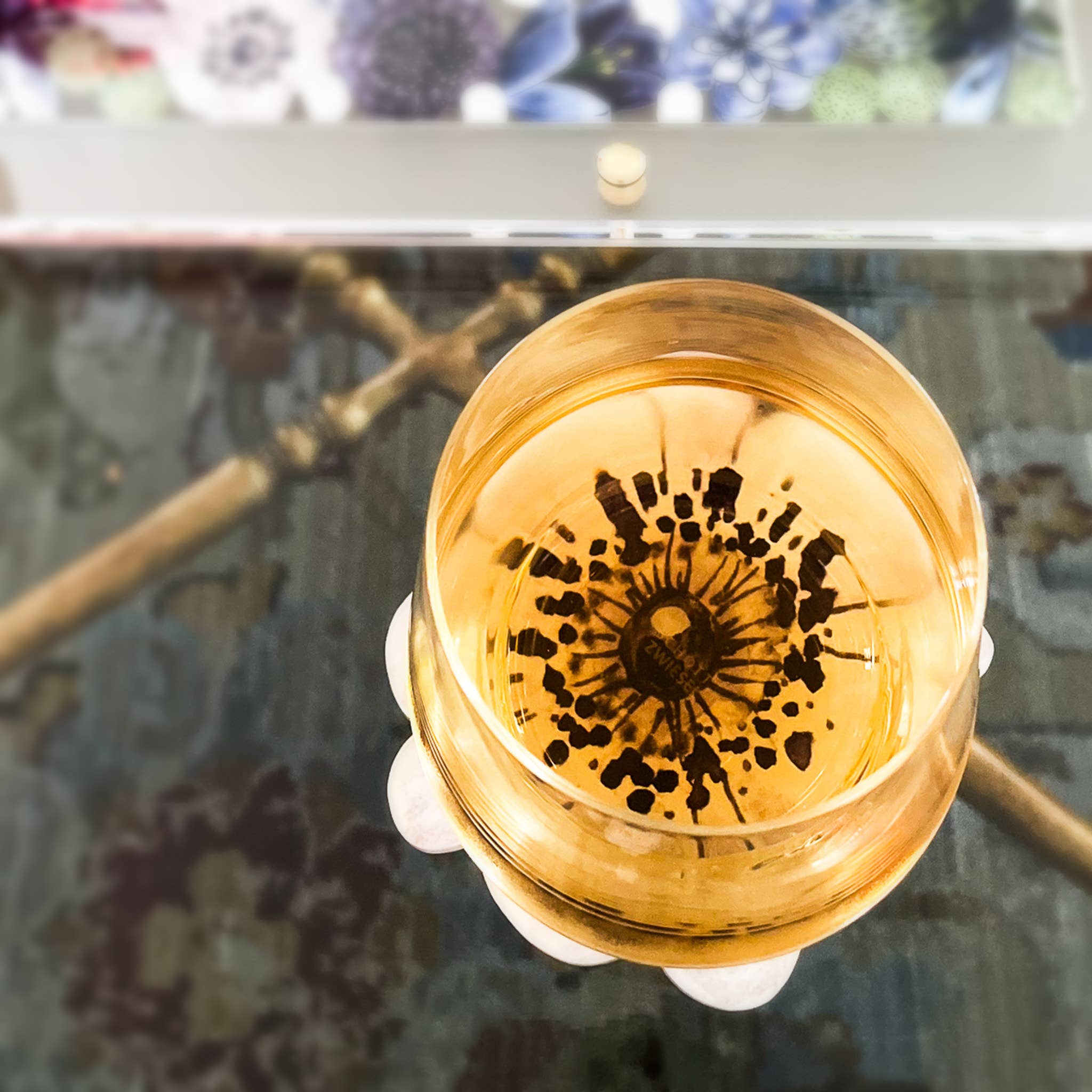 LO in LONDON® - Wholesale Coasters - JULIE ACRYLIC FLORAL COASTER SET4