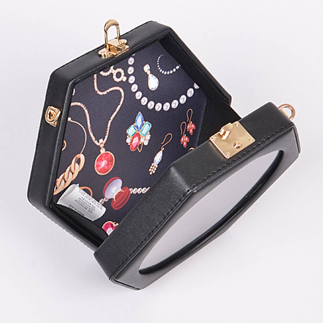 3AM BY H&D ACCESSORIES - Wholesale Clutch Bag - Women's - Polygon Jewelry Box Clutch1