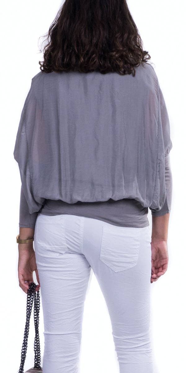 Gigi Moda - Wholesale Blouse - Women's - Sheer Batwing Blouse41