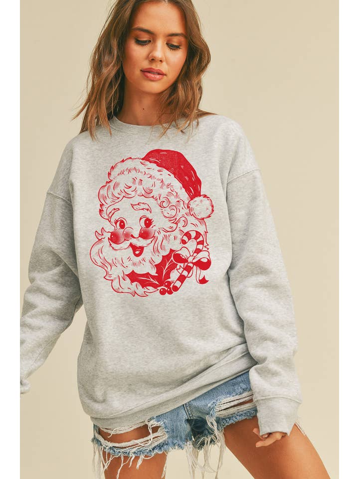 Honestee - Wholesale Sweatshirt - Women's - Santa Claus Long Sleeve Sweatshirt6