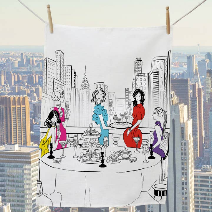 Sex in the City- Afternoon Tea, Tea Towel for wholesale by Catherine Loves