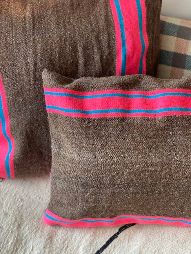 NOMAD BY LIV – Capa de almofada decorativa por atacado – Nomad by LIV - Capas de Almofada Kilim Feitas à Mão, Castanho, rosa6