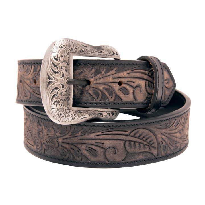 Cintura in pelle pieno fiore con decorazioni floreali. per la vendita all'ingrosso da parte di Western Express