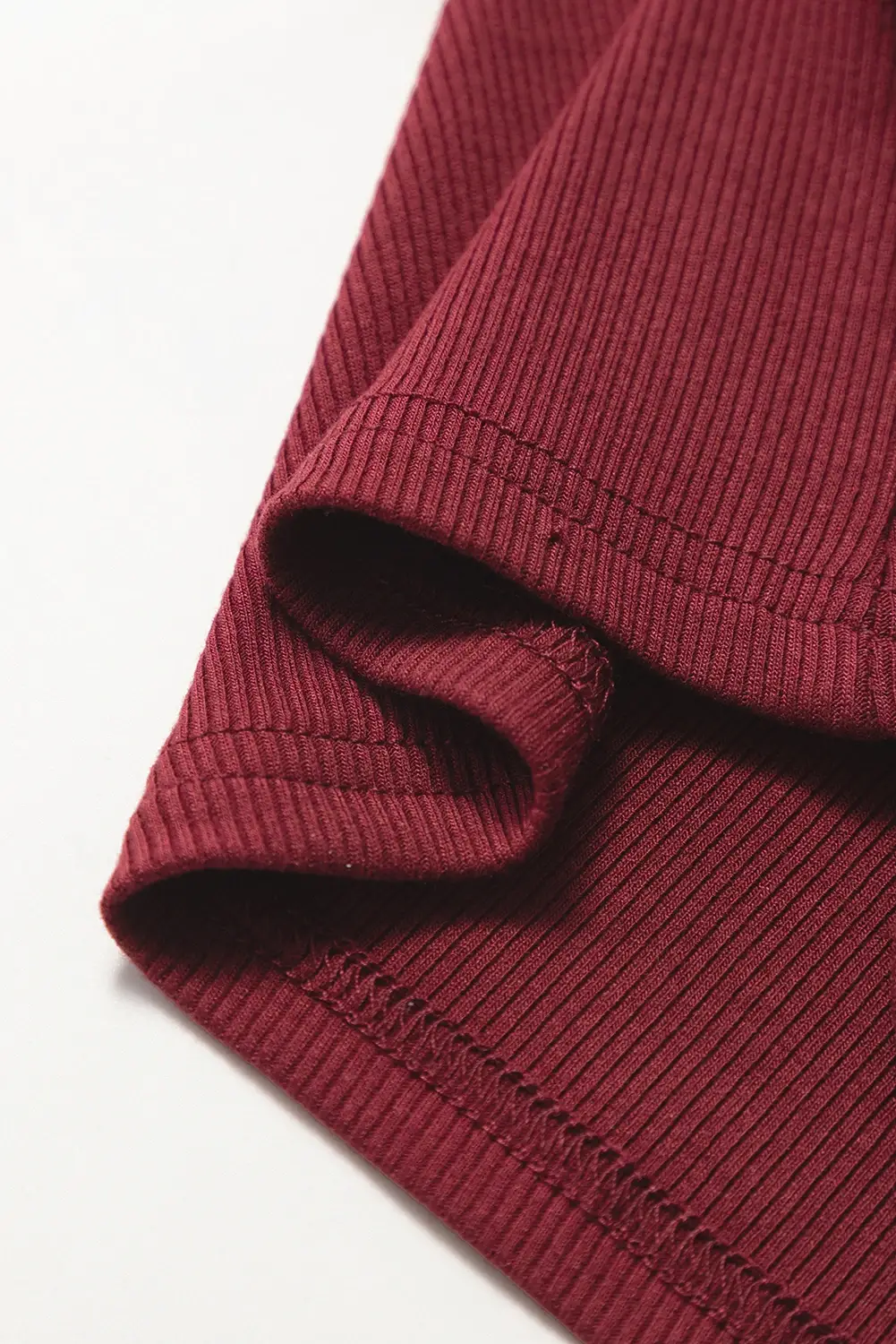 FULL TIME PURCHASE - Wholesale Blouse - Women's - Mesh Ruffled Sleeve Slim Fit V Neck Top8