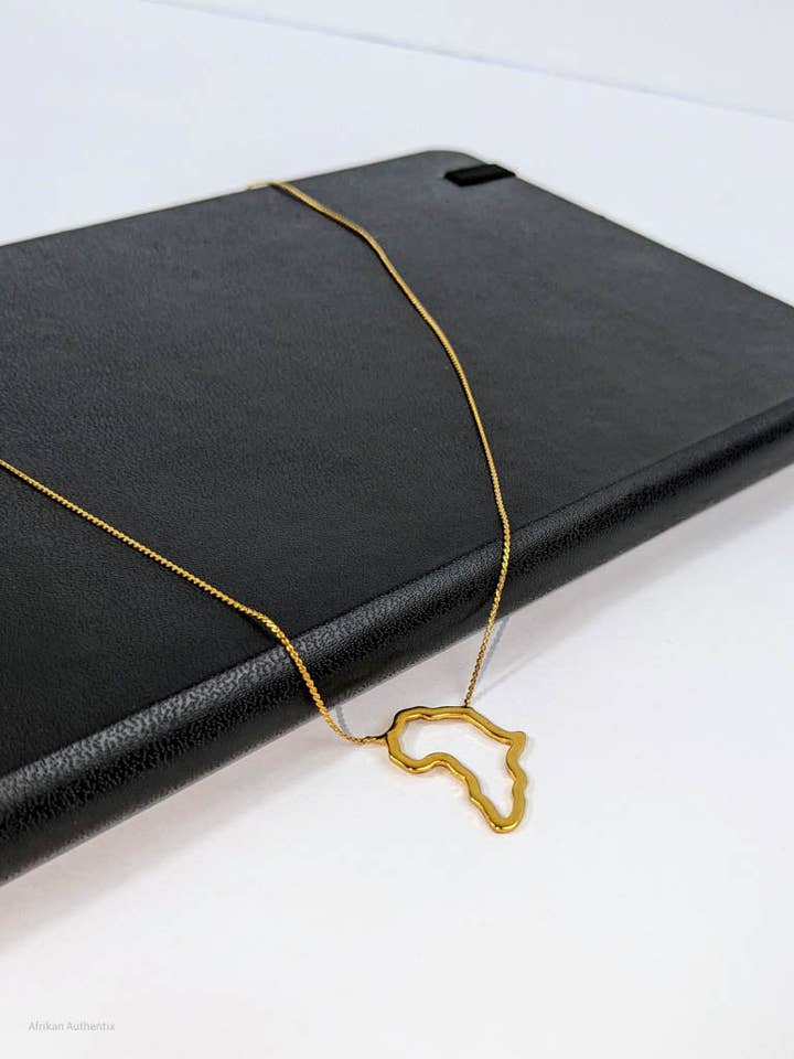 Africa Map Necklace for wholesale by Afrikan Authentix