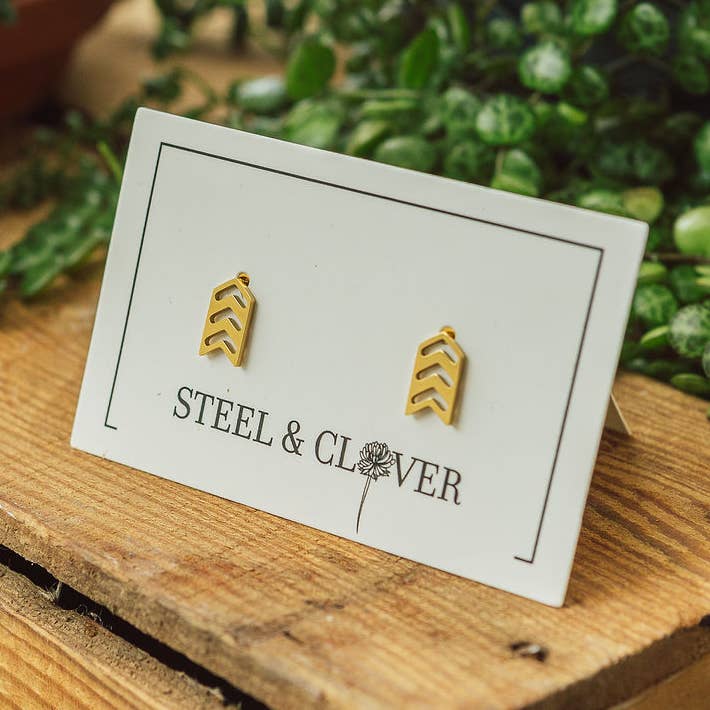 Arrow Oorknopjes voor wholesale door Steel & Clover