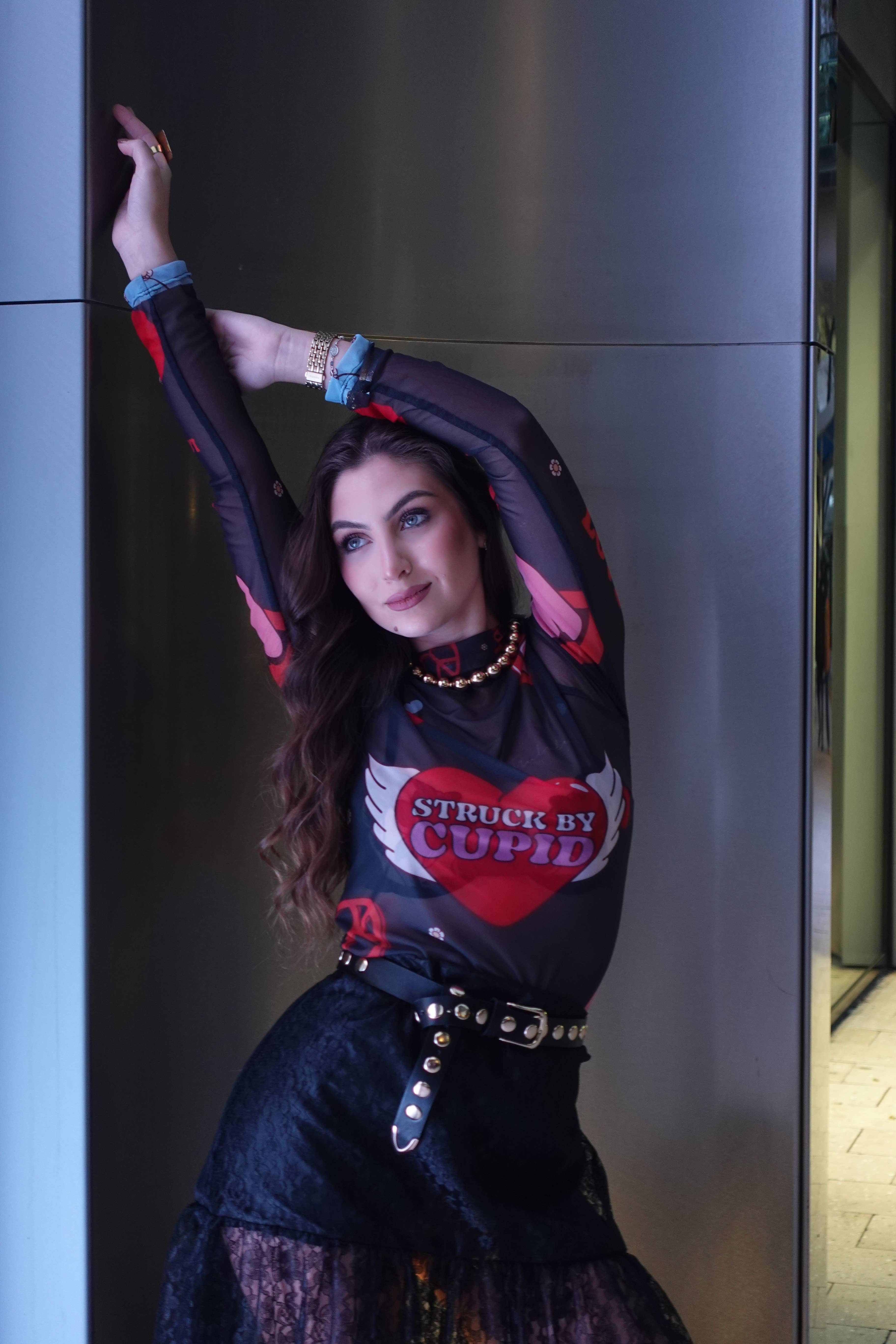 Bululu Resort Wear - Wholesale Lounge Top - Women's - Cupido mesh T-Shirt1