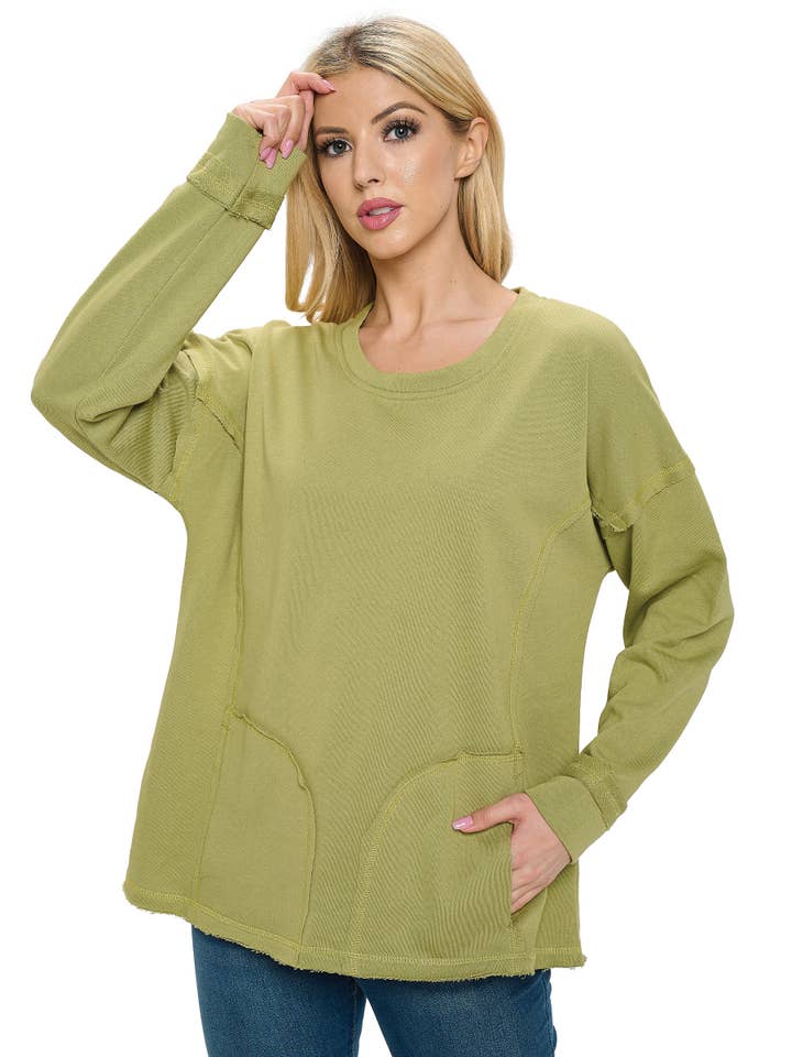 SALE Trui met casual patchworkzakken voor wholesale door Yak & Yeti