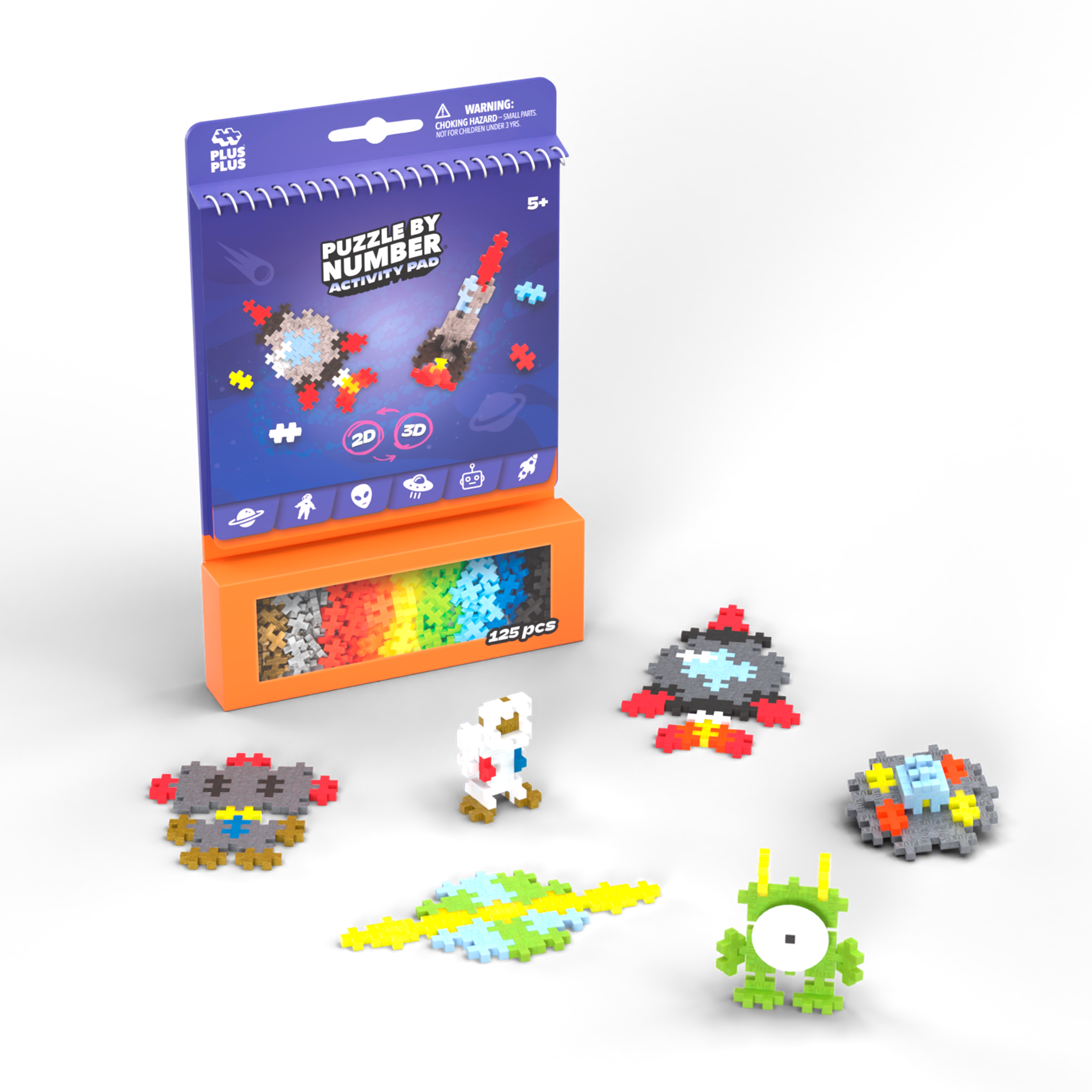 Kontiki - Wholesale Building Set - Kids - Block 12 activities 125 Pcs - PLUS PLUS1