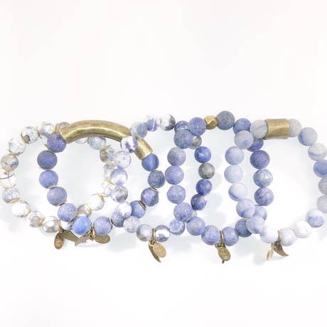Set Ocean Blue 10mm per la vendita all'ingrosso da parte di omibeads
