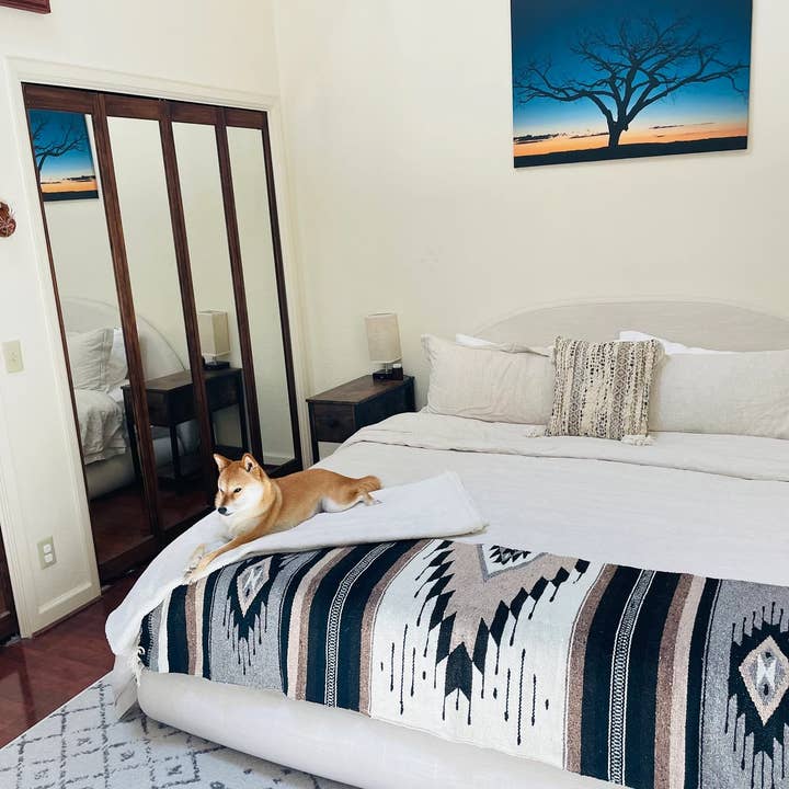 West Path - Wholesale Throw Blanket - Brown Diamond Wool Mexican Blanket7