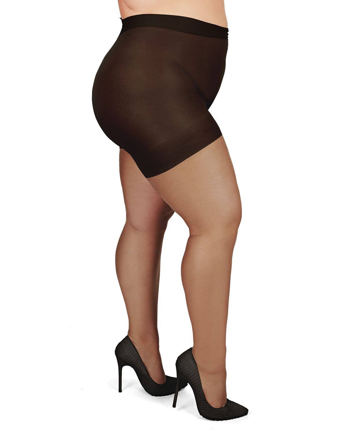 Infinity Classics International Inc. - Wholesale Pantyhose - Women's - MeMoi Plus Size Curvy Ultra Sheer Control Top Pantyhose5