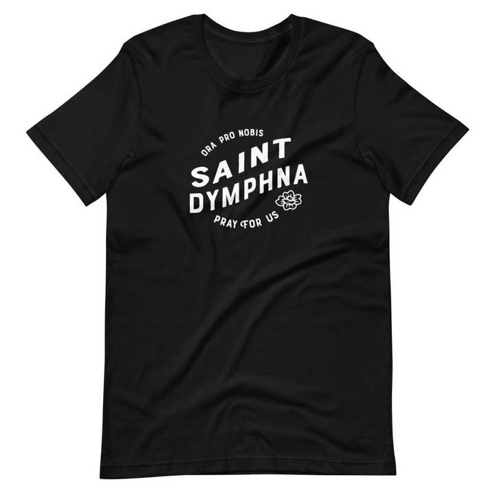 Wanderer Catholic, LLC - Wholesale Screen Printed T-Shirt - Unisex - Saint Dymphna Pro Nobis Short-sleeve Unisex T-shirt0