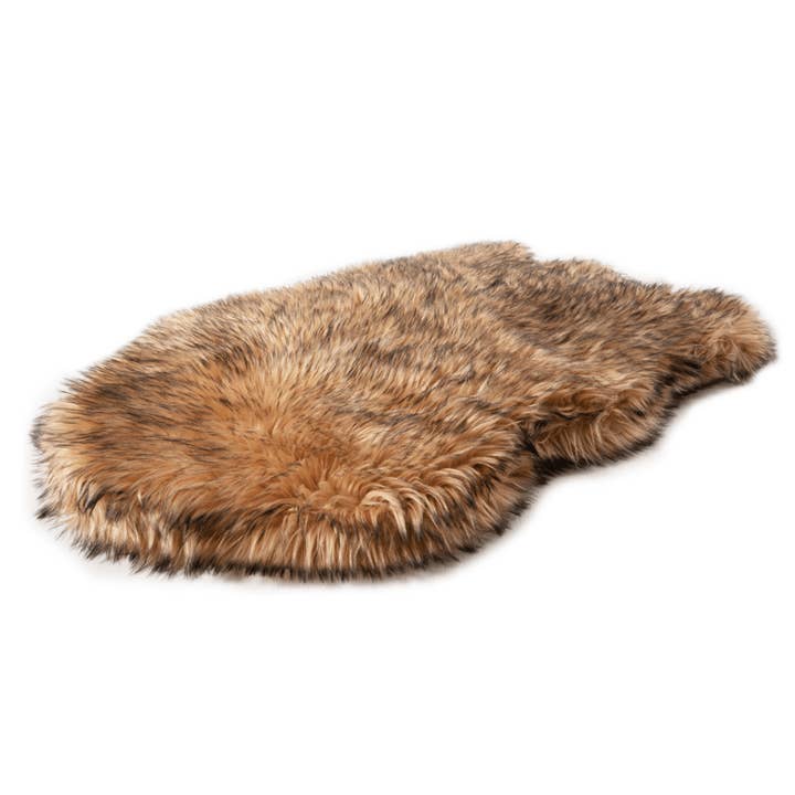 Paw Brands - Wholesale Pet Bed - Dog - PupRug by Paw.com™ Faux Fur Orthopedic Dog Bed - Curve Sable Tan8