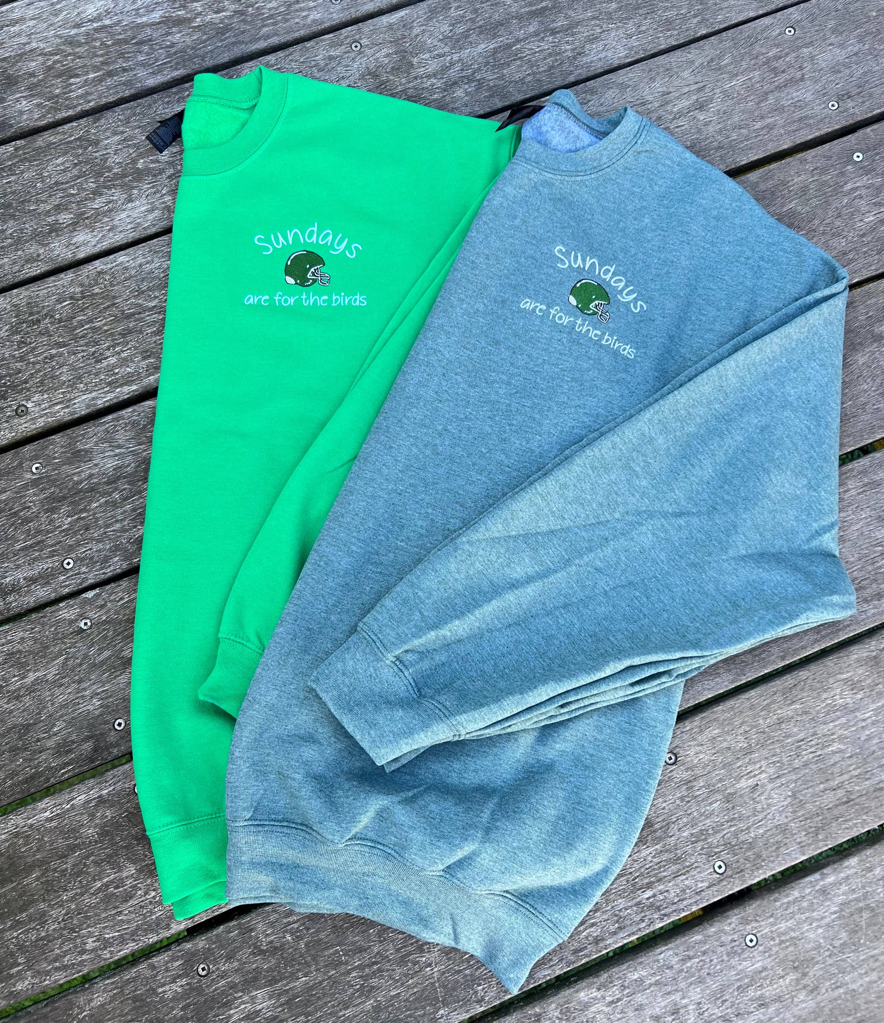 Amanda Rose Thread Co - Wholesale Sweatshirt - Women's - Sundays Are for the Birds Embroidered Sweatshirt | Philadelphia Football Crewneck (Copy)2