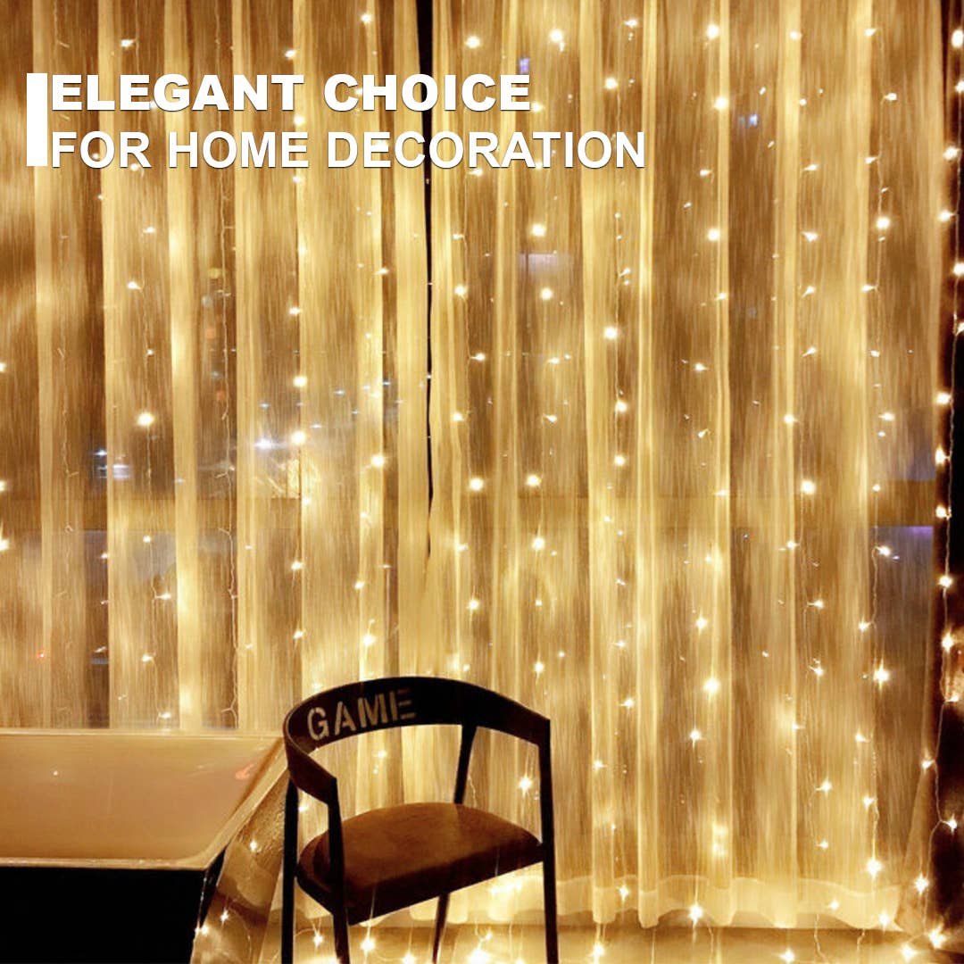 Mtistanbul LTD – wholesale String lights – 240 LED 12 Fringe Brass Curtain (3x2M)4