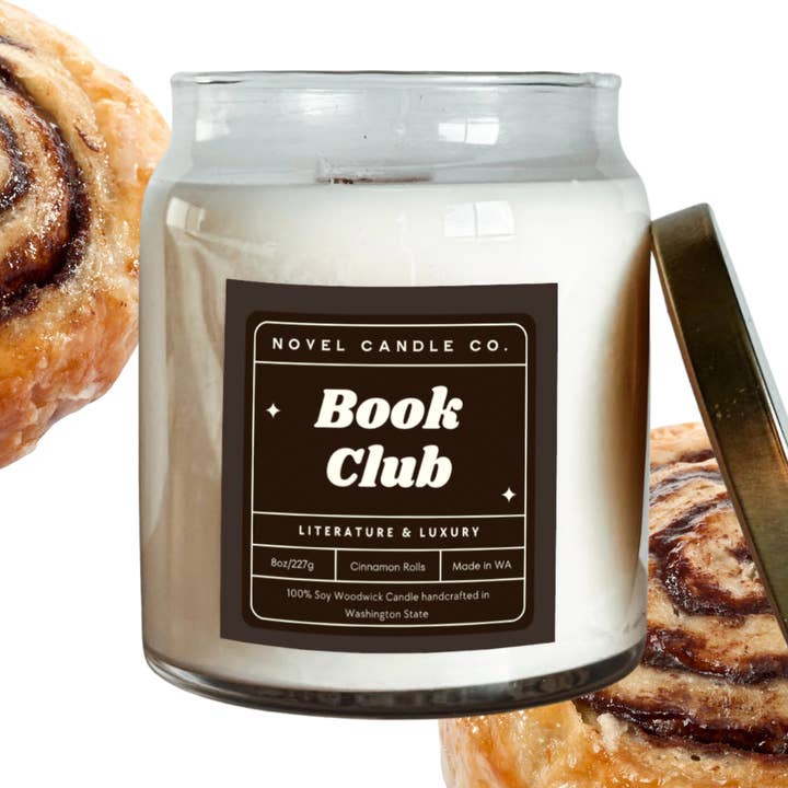 Book Club for wholesale by Novel Candle Co