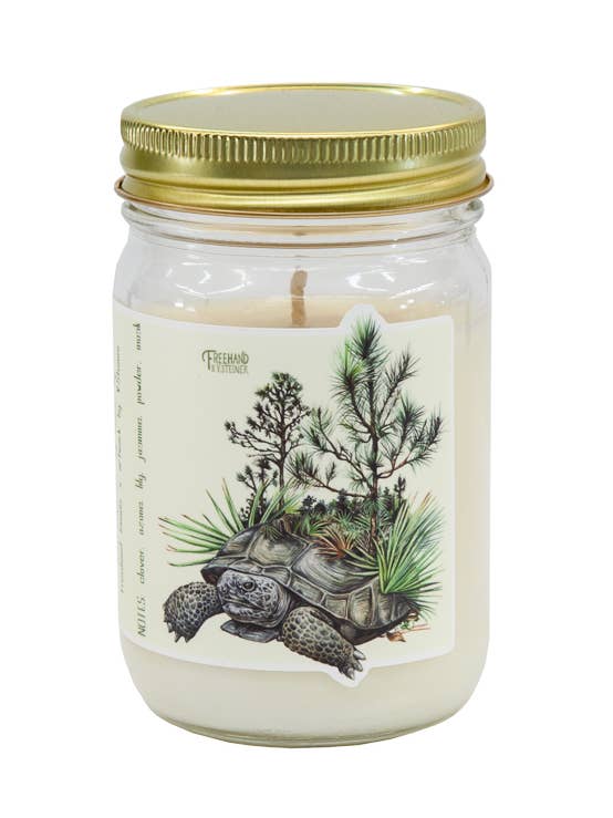 Gopher Tortoise Signature Soy Candle for wholesale by Freehand Goods