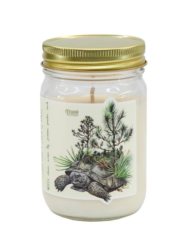 Gopher Tortoise Signature Soy Candle for wholesale by Freehand Goods