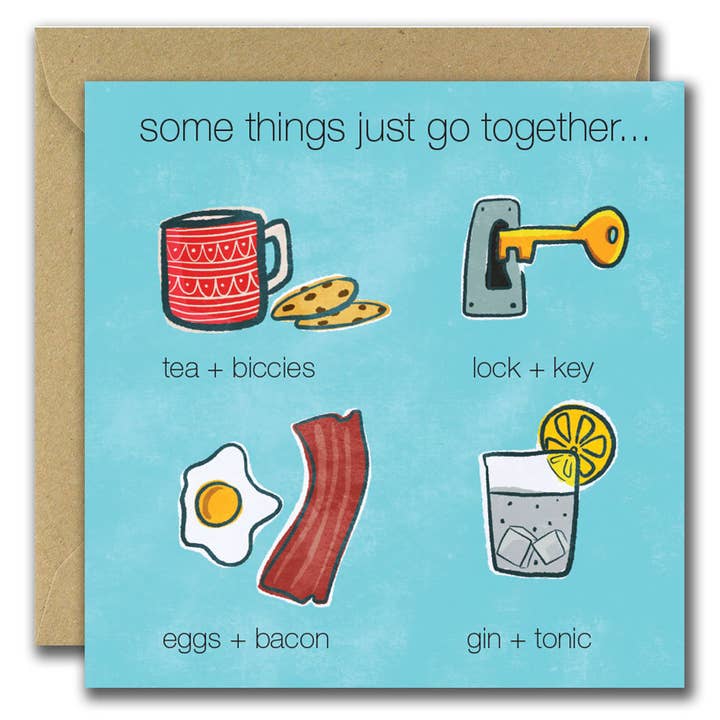 Certaines choses vont simplement ensemble... toi et moi. pour la vente par She Designs He Prints