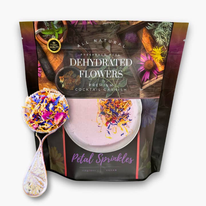 PRESERVED PEEL - Wholesale Dried/Pressed Flowers - Petals Sprinkle MIX – BULK SIZE | 150± creations | DRIED FLOWERS for Cocktail Garnish & More0