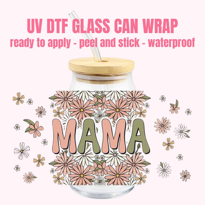 UV DTF Bechertuch Mama M18 für den Großhandel von One Stop Cups