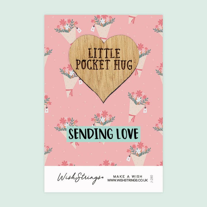 WishStrings - Wholesale Keepsake Coin/Token - Sending Love - Pocket Hug - Keepsake Pocket Token