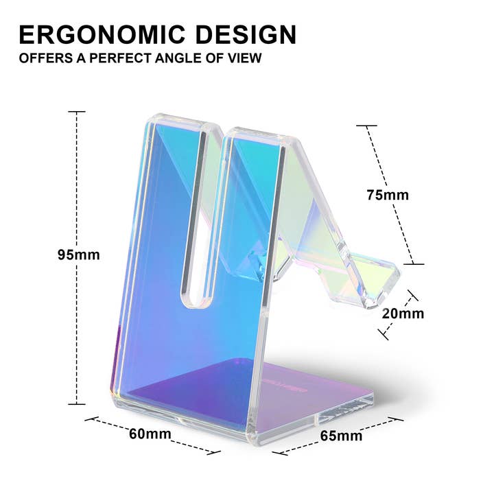 Ellie Rose – Engroshandel Tabletstativ – Akryl Telefonstativ - Holografisk7
