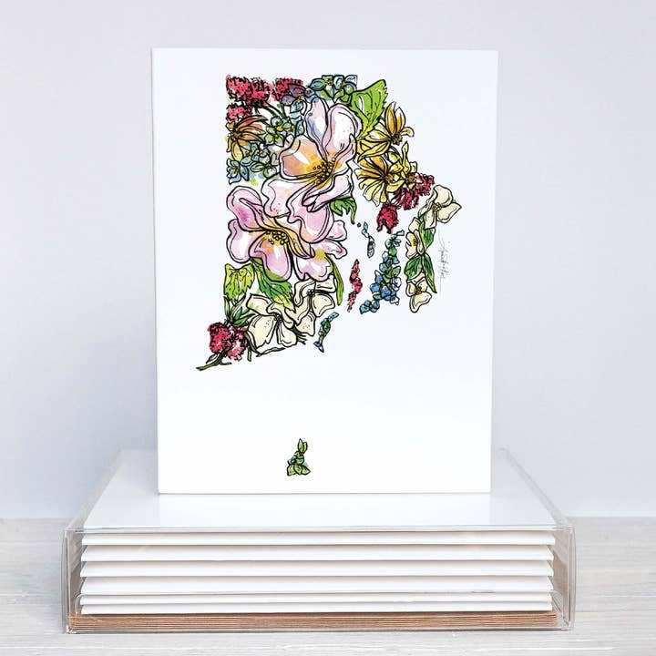Rhode Island Note Card Stationery Set for wholesale by Amanda Klein Co.