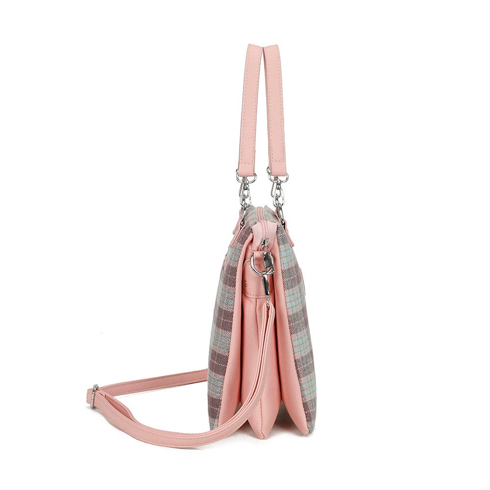 Strathurie – wholesale Crossbody bag – Women's – Harris Tweed Skye Blue Crossbody Bag 7115 A052