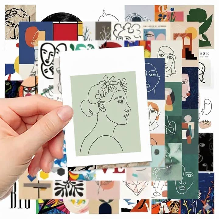 Autocolantes de Arte Linear – Pacotes a Granel (10/30) por atacado de Magnifique Hearts