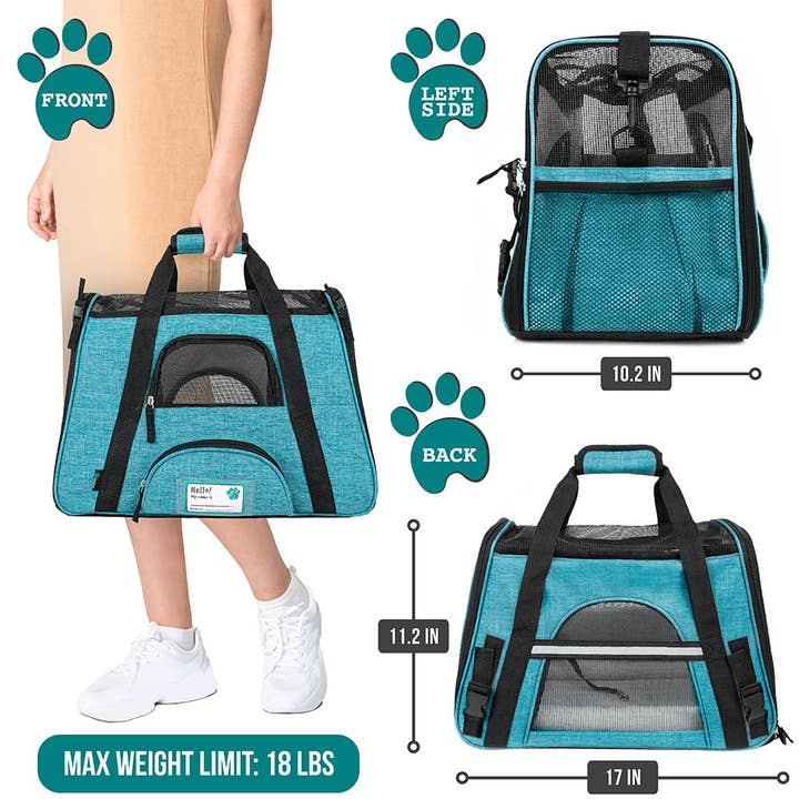 PetAmi - Wholesale Pet Carrier - Cat/Dog - Heather Tote Bag Pet Carrier73