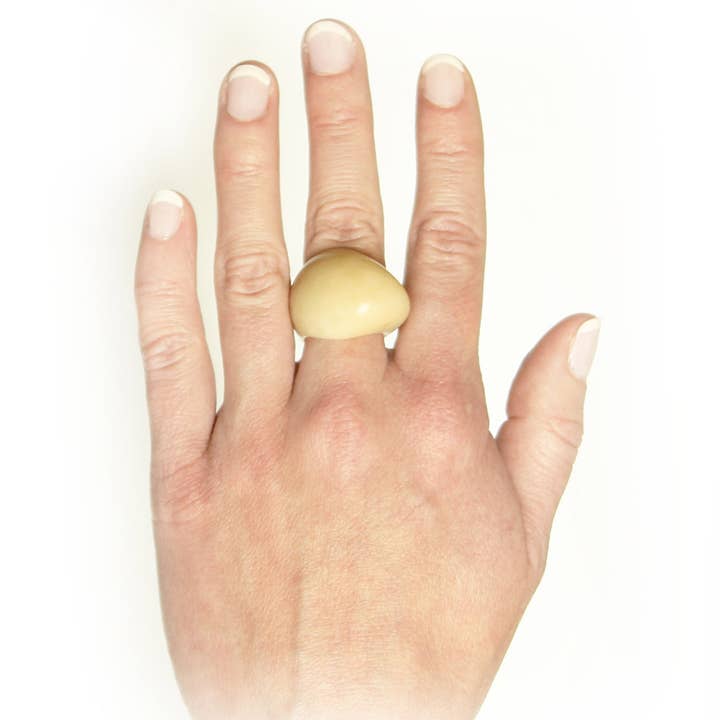 Muichic Natural Jewelry - Wholesale Cocktail/Statement Ring - Chunky Tagua Ring Handmade Fairtrade