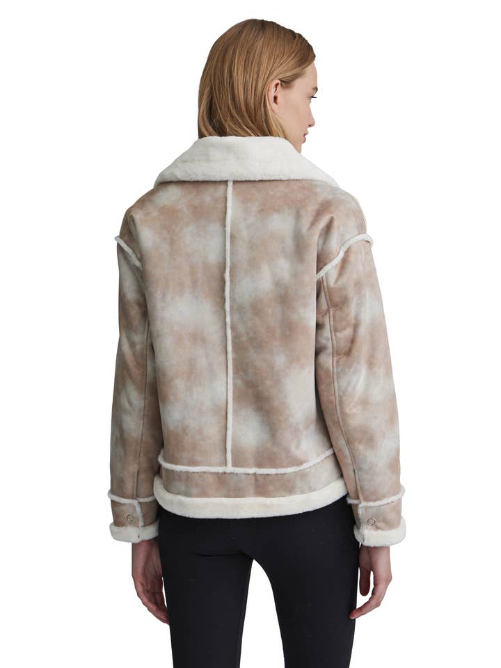 NVLT – wholesale Jacka - Dam – Y2313NVL- Mönstrad Bikerjacka i Fuskpäls