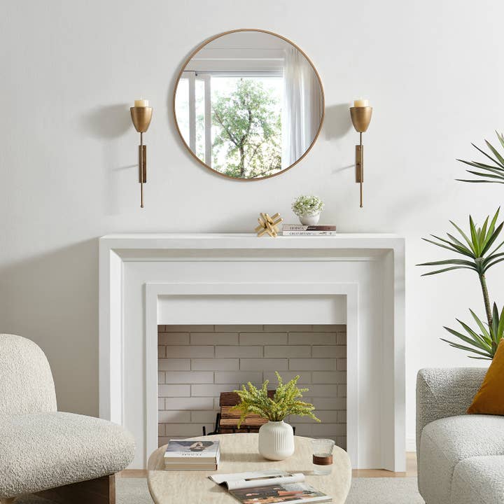 Danya B - Wholesale Sconce - Antique Brass Wall Candle Sconces (Set of 2)1