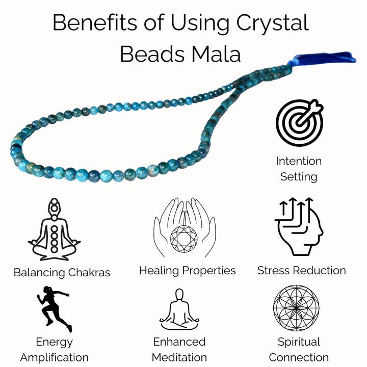 Soothing Crystals - Wholesale Prayer Beads Necklace - Gemstone Mala | Amethyst | 108 Prayer Beads Mala | Jap Mala