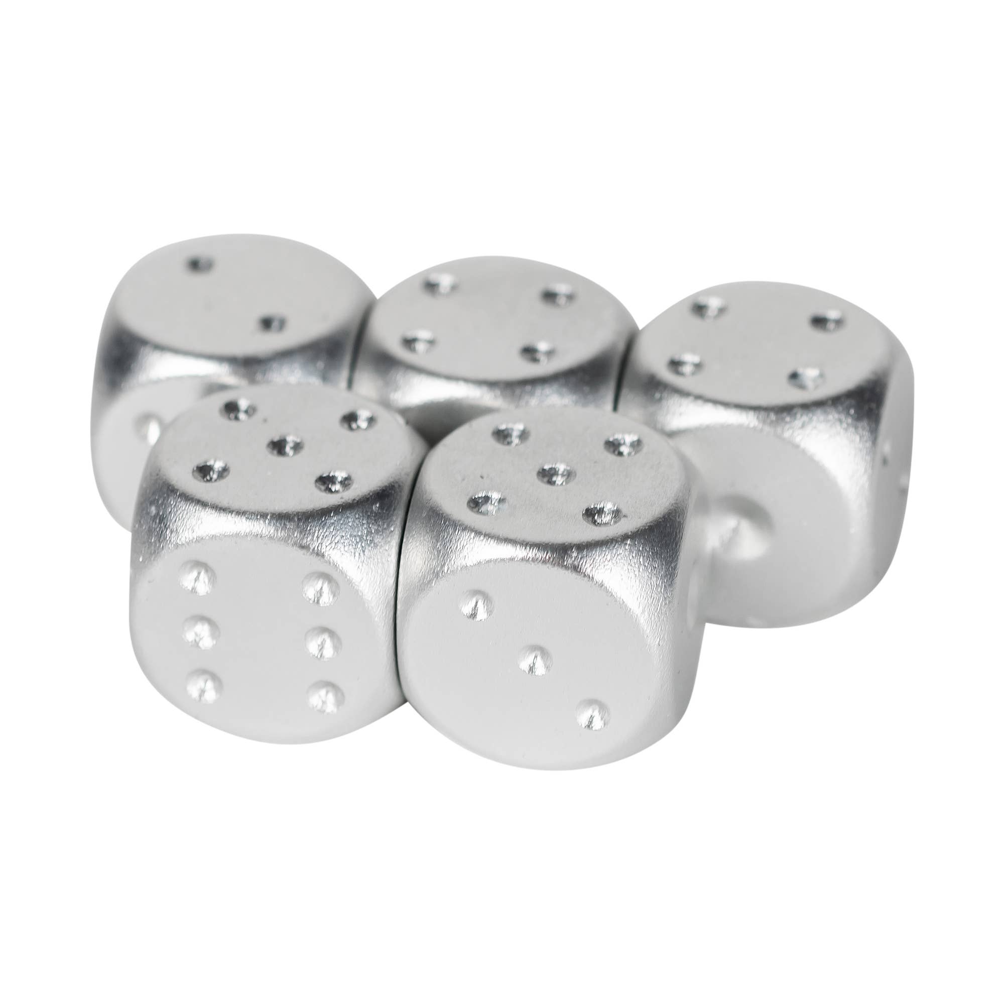 Mad Man - Wholesale Dice - Men's Brushed Stainless Dice Set2