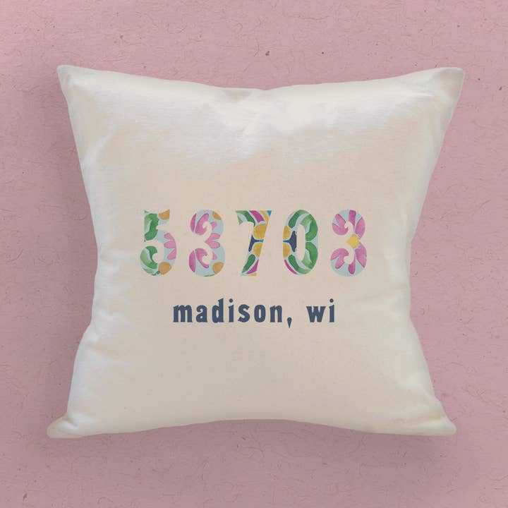 Piastrelle Vivaci - Cuscino Quadrato Personalizzato in Tela per la vendita all'ingrosso da parte di Boheme Bliss